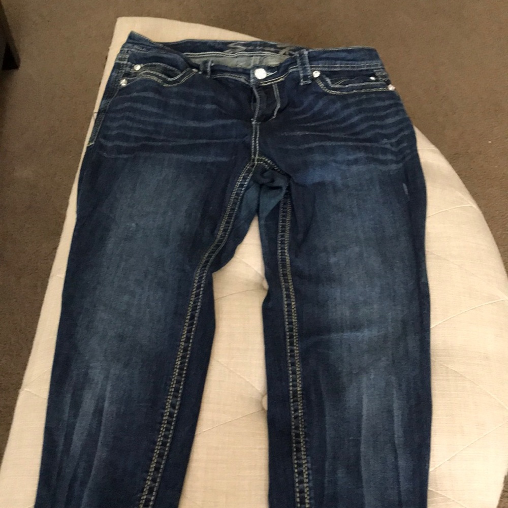 Seven for Mankind Sz 16 blue jean skinny leggings